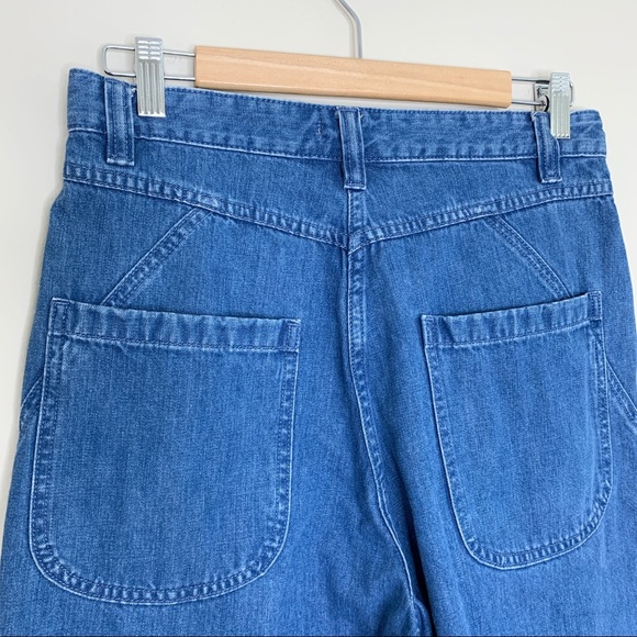 Ulla Johnson Denim Wide-Leg Jeans in Blue - Picture 10 of 15